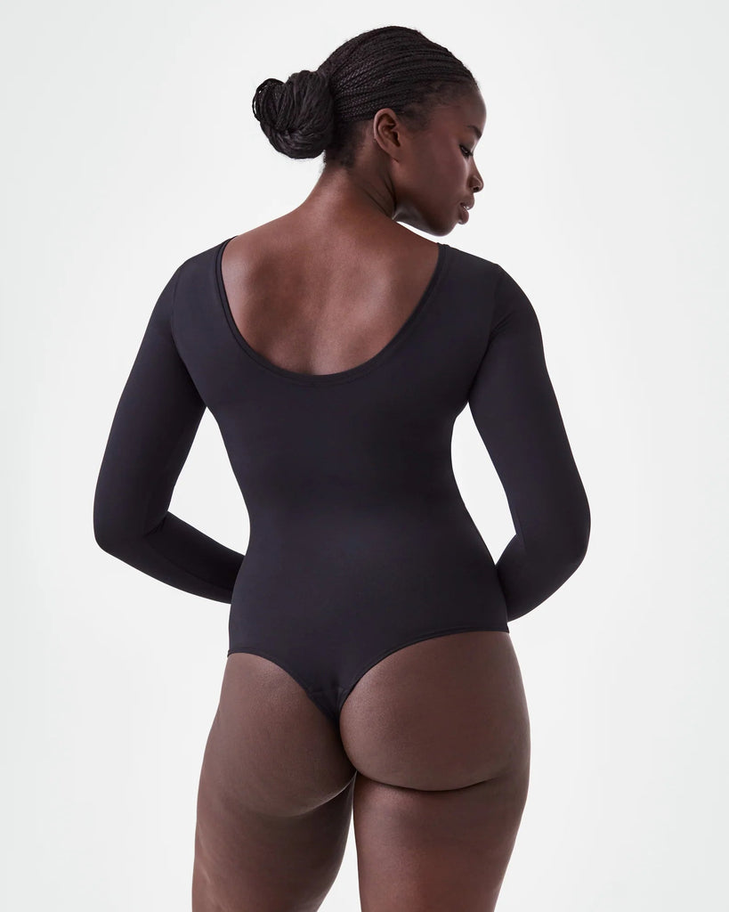 The Suit Yourself Long Sleeve Scoop Neck Bodysuit by Spanx