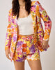 The Summer Suit Set: Linen Like Floral Suit Set With Belt - MomQueenBoutique