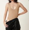 The Suzy Bodysuit: Deep V-Neck Bodysuit - MomQueenBoutique