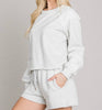 The Talia Set: Soft Terry Knit Short Set - MomQueenBoutique