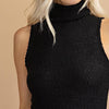 The Talyn Top: Sleeveless Kint Turtleneck - MomQueenBoutique