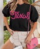 The Texas Sweater L Short Sleeve Texas Sweater - MomQueenBoutique