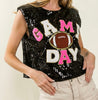 The Touch Down Tanks: Sequins Game Day Tops - MomQueenBoutique