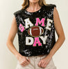 The Touch Down Tanks: Sequins Game Day Tops - MomQueenBoutique