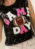 The Touch Down Tanks: Sequins Game Day Tops - MomQueenBoutique