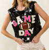 The Touch Down Tanks: Sequins Game Day Tops - MomQueenBoutique