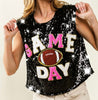 The Touch Down Tanks: Sequins Game Day Tops - MomQueenBoutique