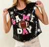 The Touch Down Tanks: Sequins Game Day Tops - MomQueenBoutique