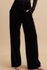 The Vanessa Pants: Wide Leg Velvet Pants - MomQueenBoutique