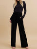 The Vanessa Pants: Wide Leg Velvet Pants - MomQueenBoutique