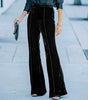 The Veronica Pants: Velvet Bell Bottom Pants - MomQueenBoutique