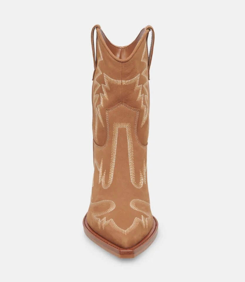 The Whiskey & Spice Boots: Embroidered - MomQueenBoutique