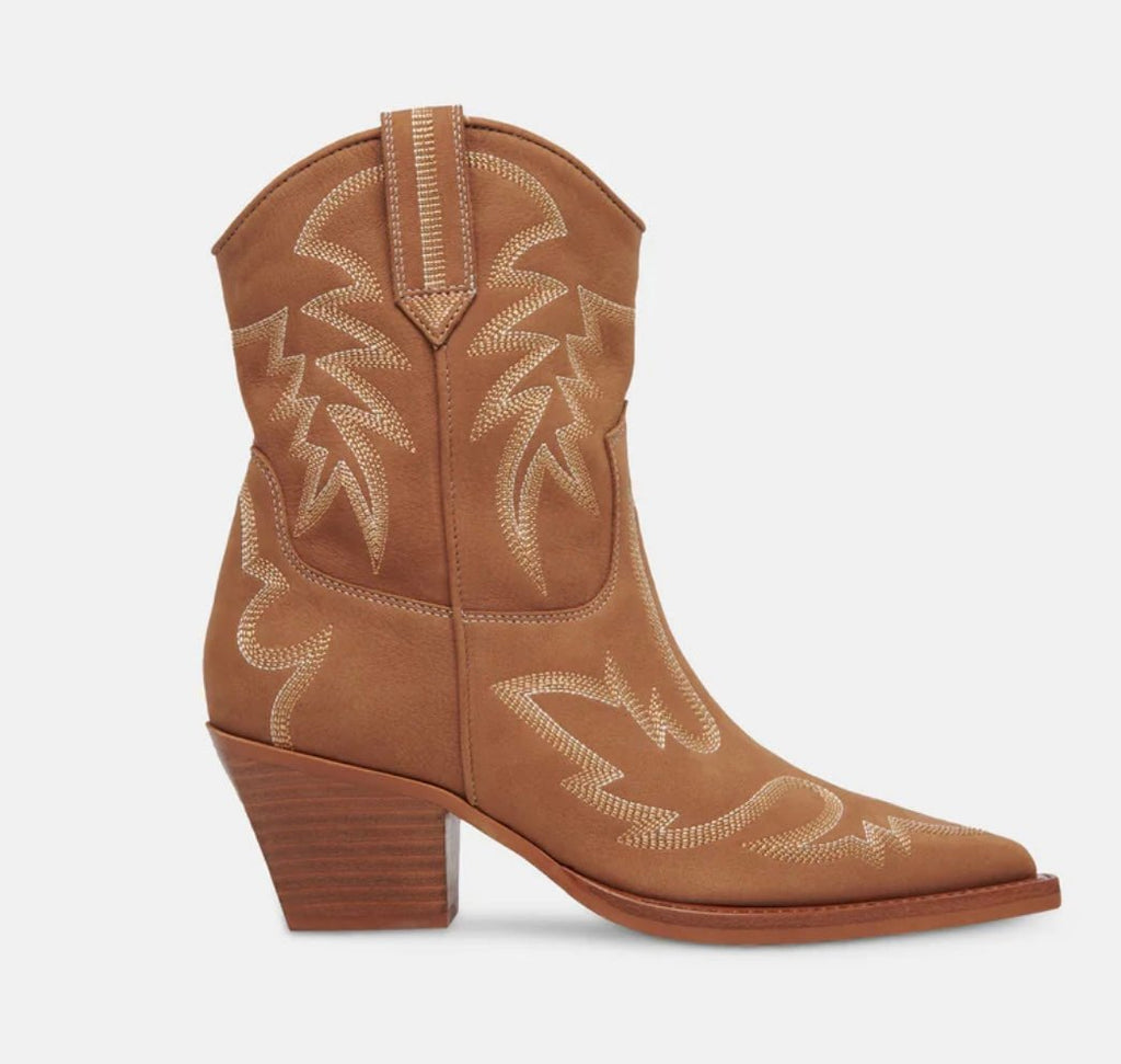 The Whiskey & Spice Boots: Embroidered - MomQueenBoutique