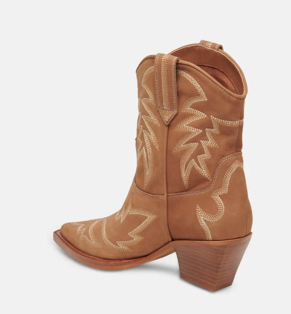 The Whiskey & Spice Boots: Embroidered - MomQueenBoutique