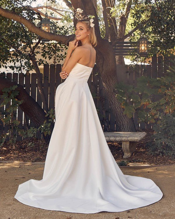 The Willow Gown: White Long Formal Prom Dress - MomQueenBoutique