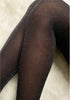 The Winter Tights: Sheer Patterned Black Tights - MomQueenBoutique