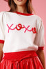 The XOXO Sweater: Puff Thread Valentines Sweater Top - MomQueenBoutique