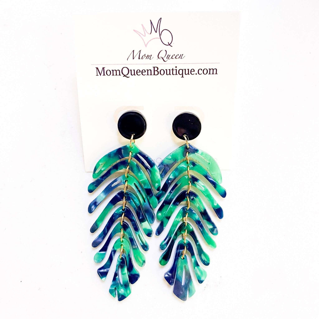 #TropicalLeafs Earrings - MomQueenBoutique