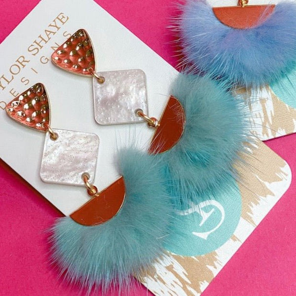 #TurquoiseLove Earrings - MomQueenBoutique