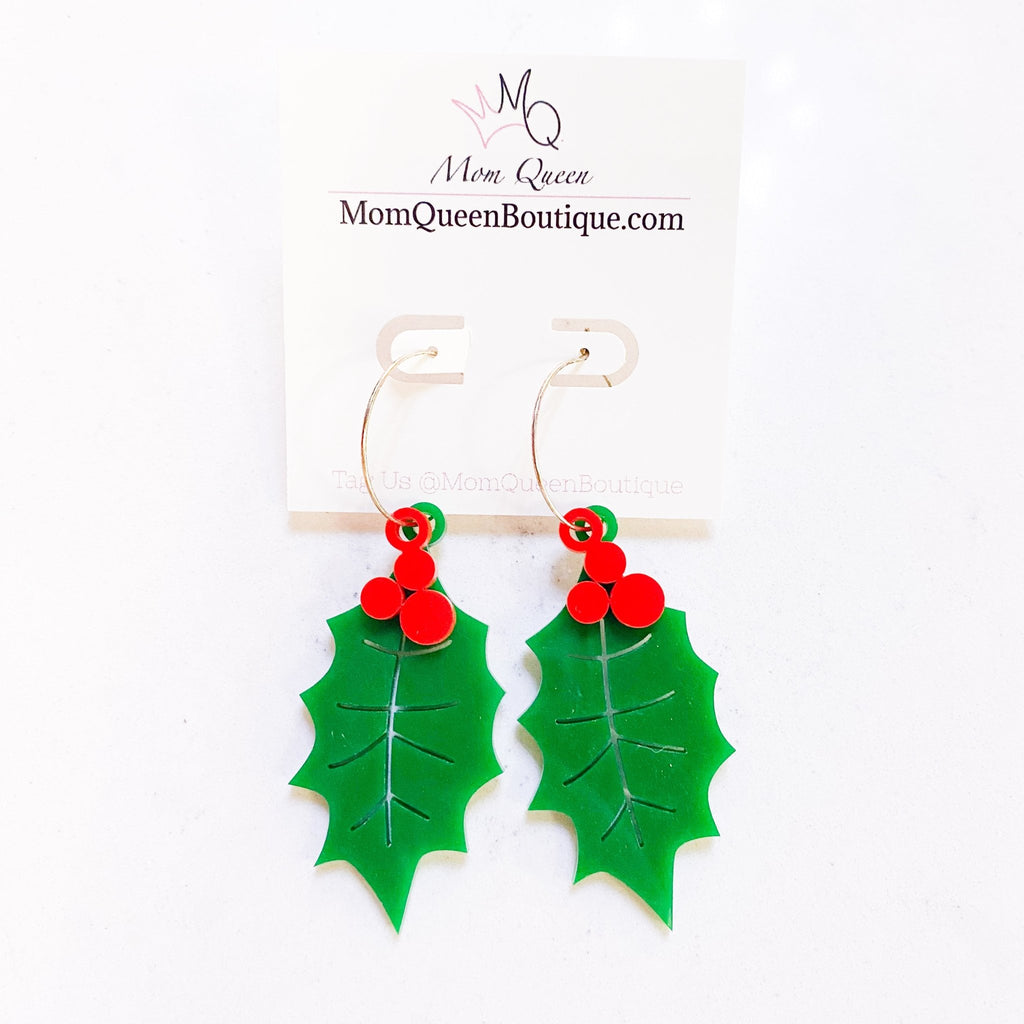 #UnderTheMistletoe Earrings - MomQueenBoutique