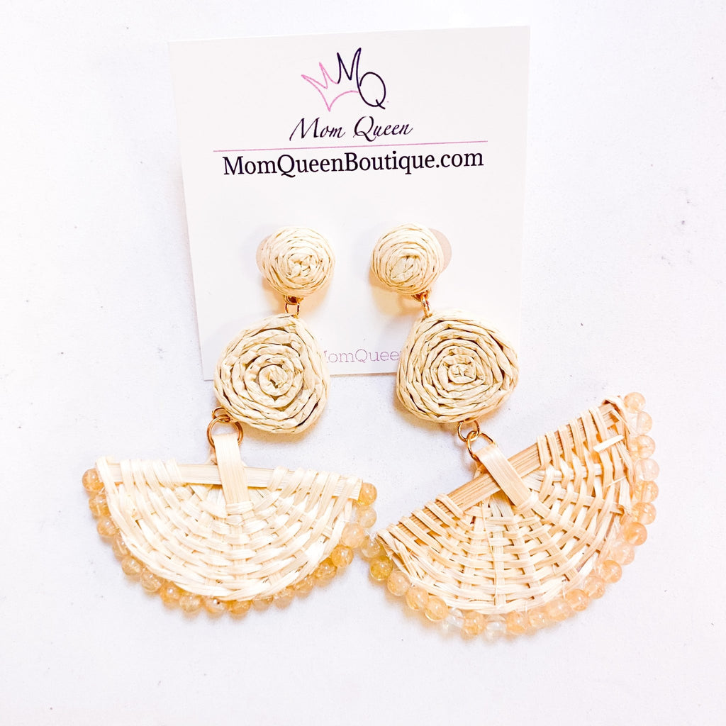 #WovenBasket EARRINGS - MomQueenBoutique