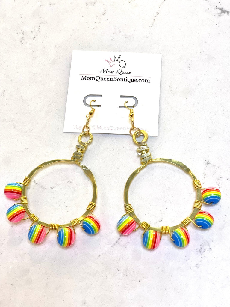 #WrappedInRainbows Earrings - MomQueenBoutique