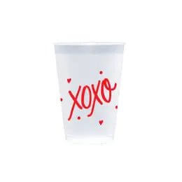 XOXO Frosted Reusable Cup Stack Set - MomQueenBoutique